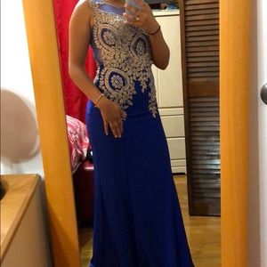 Royal blue dress